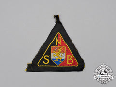 An Unissued Nsb National Socialist Movement In The Netherlands Black Shirt Sleeve Patch