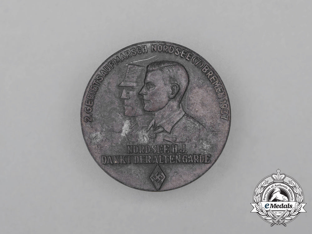 a1937_hj_region_north_sea/_bremen_rally_badge_i_434_1