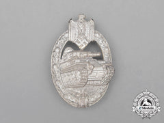 A Mint Second War German Silver Grade Tank Badge By Assmann & Söhne