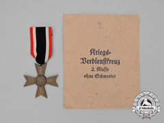 A Mint War Merit Cross Second Class Without Swords In Its Packet Of Issue By Werner Redo