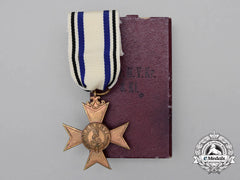 A Cased Bavarian Military Merit Cross; 3Rd Class By Deschler & Sohn