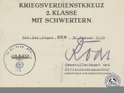 a_war_merit_cross2_nd_class_with_swords_document_to1./_panzer-_grenadier-_rgt.104,1945_i_681