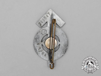 a_third_reich_period_hj_proficiency_badge_by_karl_wurster;_numbered_i_685_1