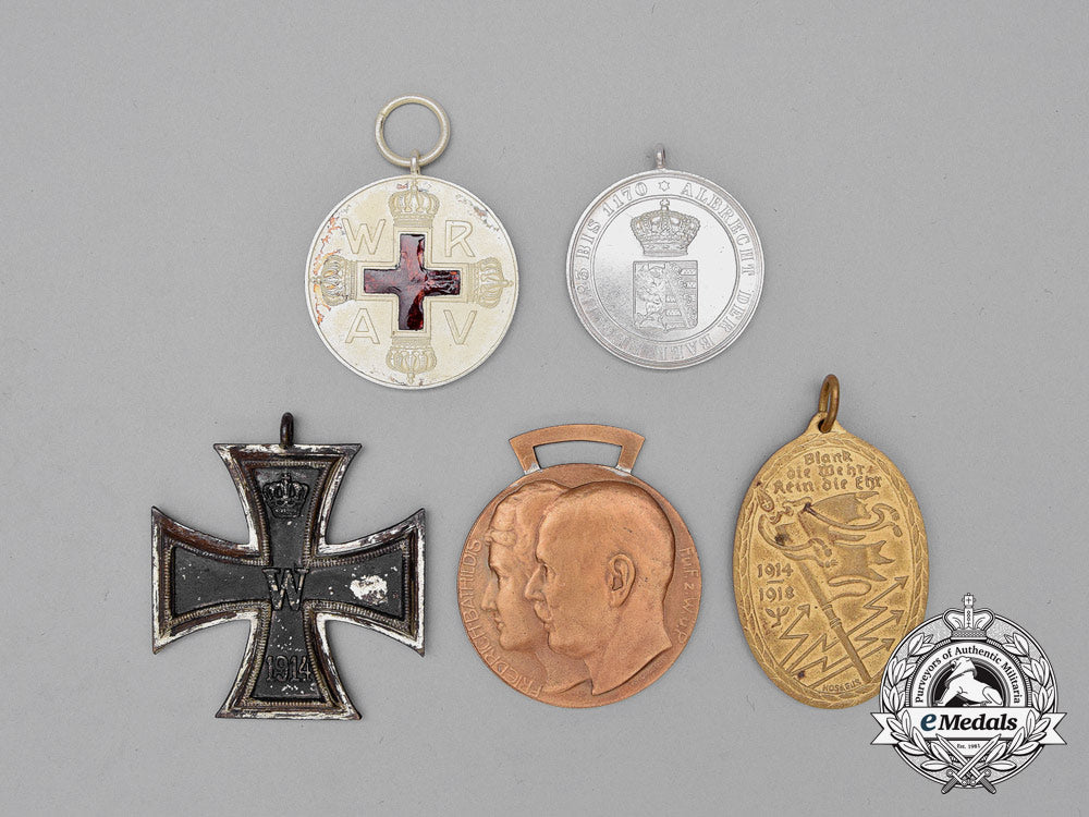 five_first_war_period_german_medals,_awards,_and_decorations_i_727_1