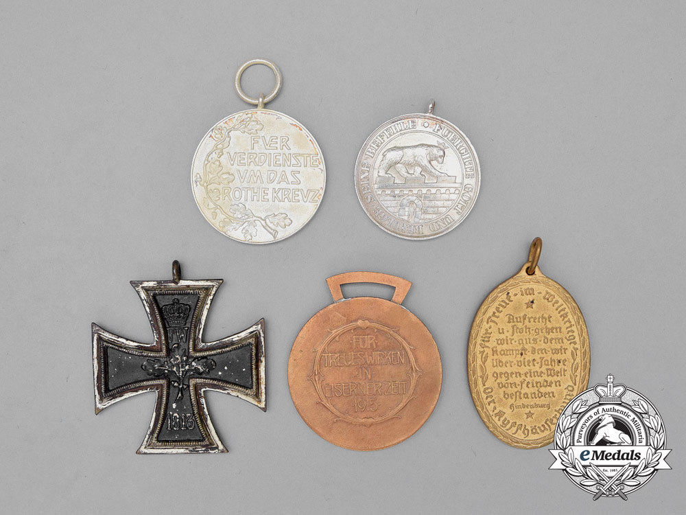 five_first_war_period_german_medals,_awards,_and_decorations_i_728_1
