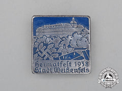 A 1938 Weißenfels Town Festival Badge