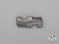 A 1933 Bdm Cologne “Day Of German Girls” Badge By Paulmann & Crone