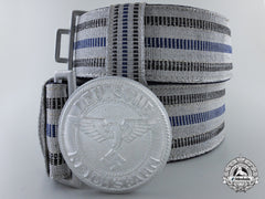 A Bahnpolizei Leaders Buckle And Brocade Belt By Assmann