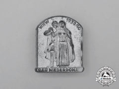 A 1939/1940 Whw Niederdonau Region Badge