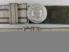 A Rare Late Weimar Republic Army Chaplin's Brocade Belt And Buckle
