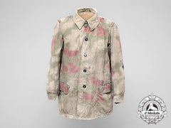 Germany, Luftwaffe. An Italian Made Field Division Tan & Water Pattern Camouflage Smock
