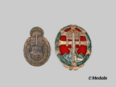 Hungary, Kingdom. A Pair of Badges