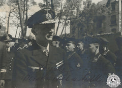 A Large Signed Photograph Of Großadmiral Karl Dönitz