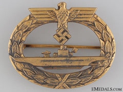 A Mint Submarine Badge By Friedrich Orth