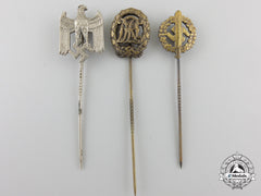 Three Second War German Stickpins