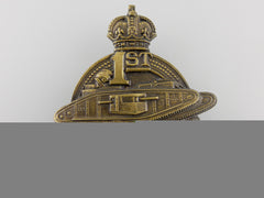 A First War 1St Canadian Tank Battalion Cap Badge
