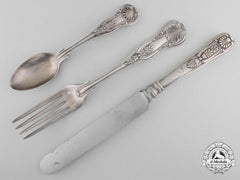 First World War Period United States Navy King's Pattern Flatware