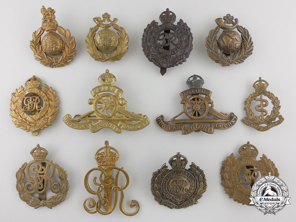 twelve_first&_second_war_british_cap_badges_img_01_27_20