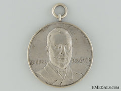 1924 Dr.hugo Eckener Lz 126 Zeppelin American Tour Medal
