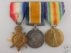 A First War Medal Trio To Lieut. Of Army Cyclist Corps