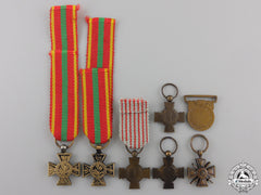 Six French First & Second War Miniature Medals