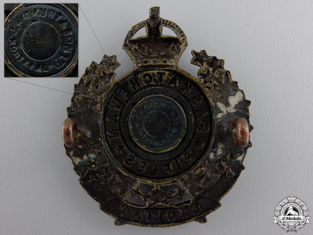 95th Riflemen Log A First War 95Th Saskatchewan Rifles Badge – eMedals