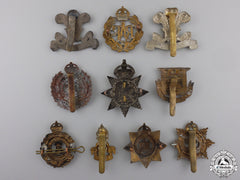 Ten First War British Cap Badges