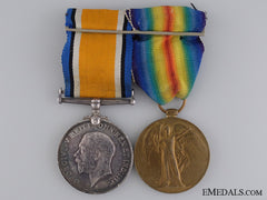 A First War Medal Pair To The 28Th Canadian Infantry