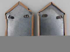 Second War Croatian Collar Tabs Of Armoured Units 1941-45