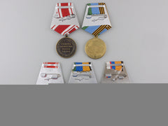 Five Russian Federation Medals & Awards
