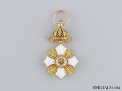 A Miniature Bulgarian Order Of Civil Merit In Gold