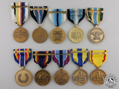 Ten American Military Service Medals