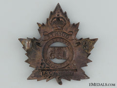 155Th Quinte Overseas Infantry Battalion Cap Badge Cef
