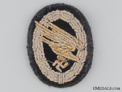 Luftwaffe Paratrooper’s Badge; Cloth Version