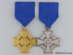 Two Second War Faithful Service Crosses