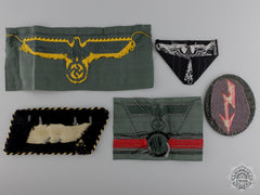 Five Second War German Period Cloth Insignia