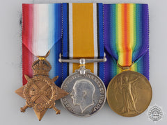 A First War Medal Group To Lieutenant (Gunner) Adams; Royal Navy