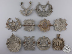 Ten First War British Cap Badges