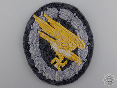 A Luftwaffe Paratrooper’s Badge; Cloth Version