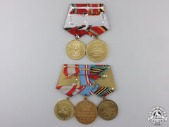 Two Soviet Russian Medal Bars