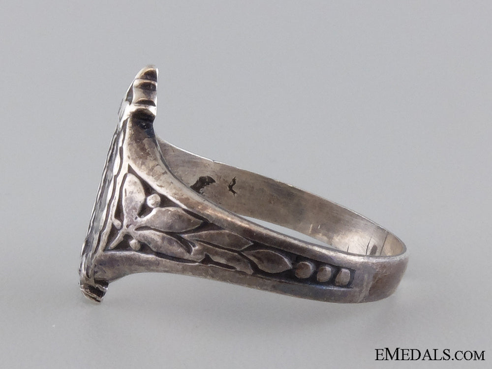German Aviation Rings Wwi German Aviator’s Silver Ring; Hallmarked 800 – eMedals