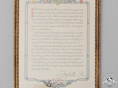 A Second War British Thank You Letter To Canada
