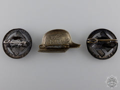 Three Second War Period Stalhelm Badges
