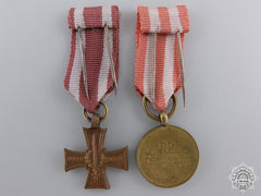 Two Polish Miniature Medals