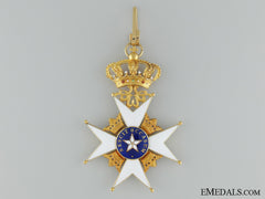 Swedish Order Of The North Star In Gold; Cased