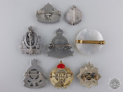 A Group Of Eight Common Wealth Regimental Pins