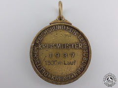 A 1937 German 1500 Meter Sprint Medal
