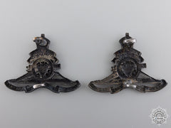 Mcgill University Overseas Siege Artillery Draft Officer's Collars