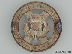 Wwii North Nova Scotia Highlanders Glengarry Badge