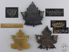 Three First War Canadian Battalion Sweetheart Badges